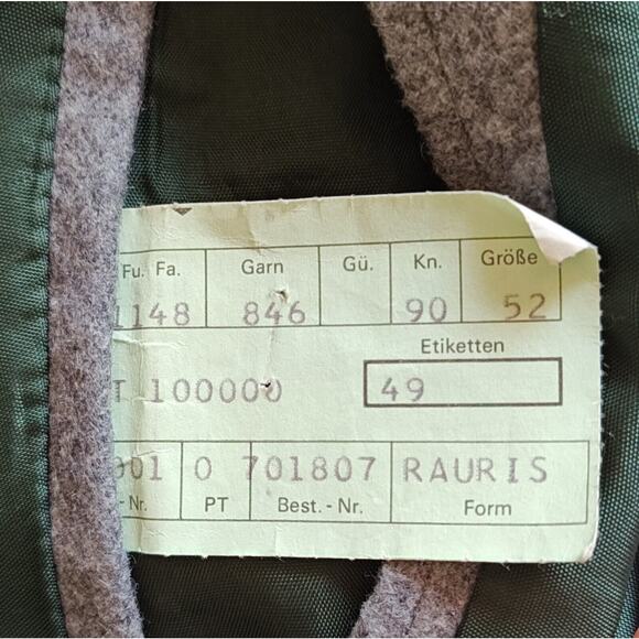 Vogue Apart Gray Wool Riding Jacket Button Front Padded Shoulders Women's Large - Picture 10 of 11